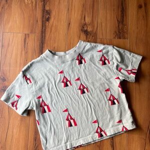 Hanna Andersson Red and Gray Circus Tent Tee